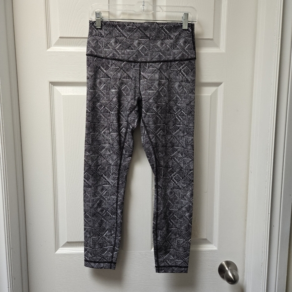 Lululemon Wunder Under Hi-Rise 7/8 Tight (Full-On Luxtreme 25") White Black - Picture 2 of 6
